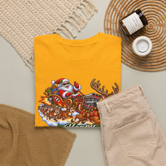 Happy Supercharged Holidays Christmas Reindeer Graphic Tee