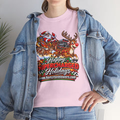 Happy Supercharged Holidays Christmas Reindeer Graphic Tee