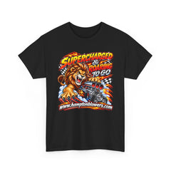 Supercharged Roaring To Go Lion Racing T-Shirt
