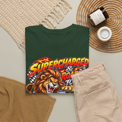 Supercharged Roaring To Go Lion Racing T-Shirt