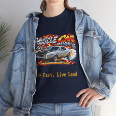 Muscle Car “Ride Fast, Live Loud” Graphic T-Shirt