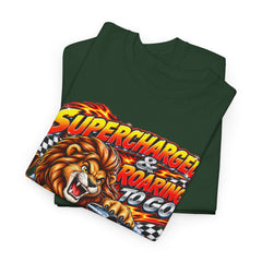 Supercharged Roaring To Go Lion Racing T-Shirt