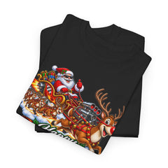 Happy Supercharged Holidays Christmas Reindeer Graphic Tee