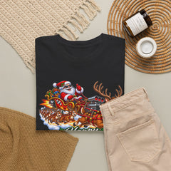 Happy Supercharged Holidays Christmas Reindeer Graphic Tee