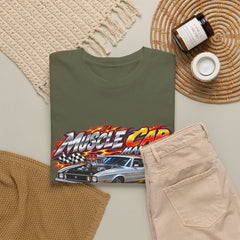 Muscle Car “Ride Fast, Live Loud” Graphic T-Shirt