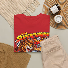 Supercharged Roaring To Go Lion Racing T-Shirt