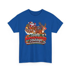 Happy Supercharged Holidays Christmas Reindeer Graphic Tee