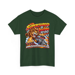 Supercharged Roaring To Go Lion Racing T-Shirt
