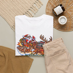 Happy Supercharged Holidays Christmas Reindeer Graphic Tee