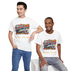 Muscle Car “Ride Fast, Live Loud” Graphic T-Shirt