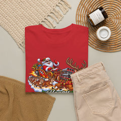 Happy Supercharged Holidays Christmas Reindeer Graphic Tee
