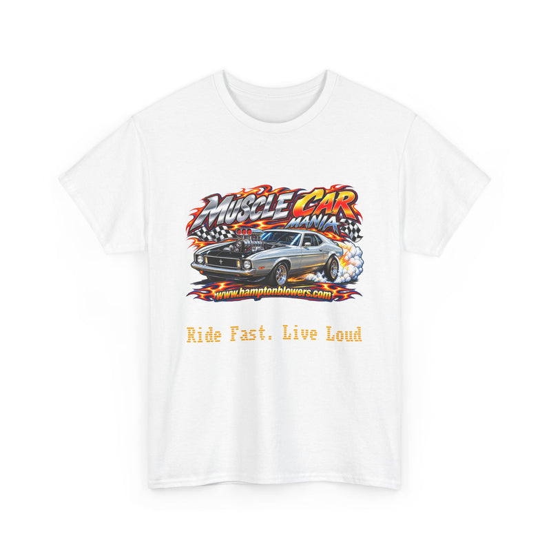 Muscle Car “Ride Fast, Live Loud” Graphic T-Shirt